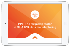 1) CLIA IVD-kits manufacturing